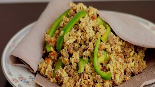 Ermi cafe item Scrambled Egg with meat 
