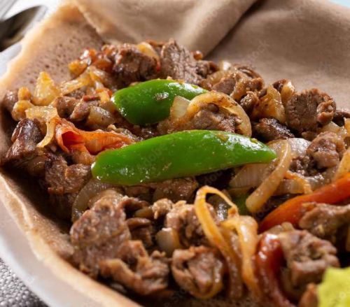 Ermi cafe item Yebeg Tibs